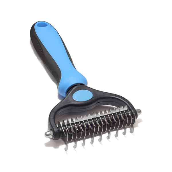 Perie Curatare Par Caini Pisici Otel Inoxidabil Maner Ergonomic 17.2x9cm - detaliu produs