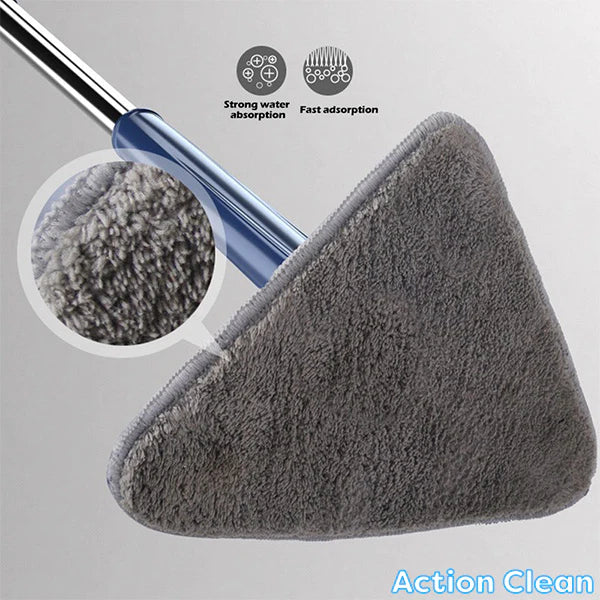 Mop cu cap triunghiular, reglabil, rotire 360 grade
