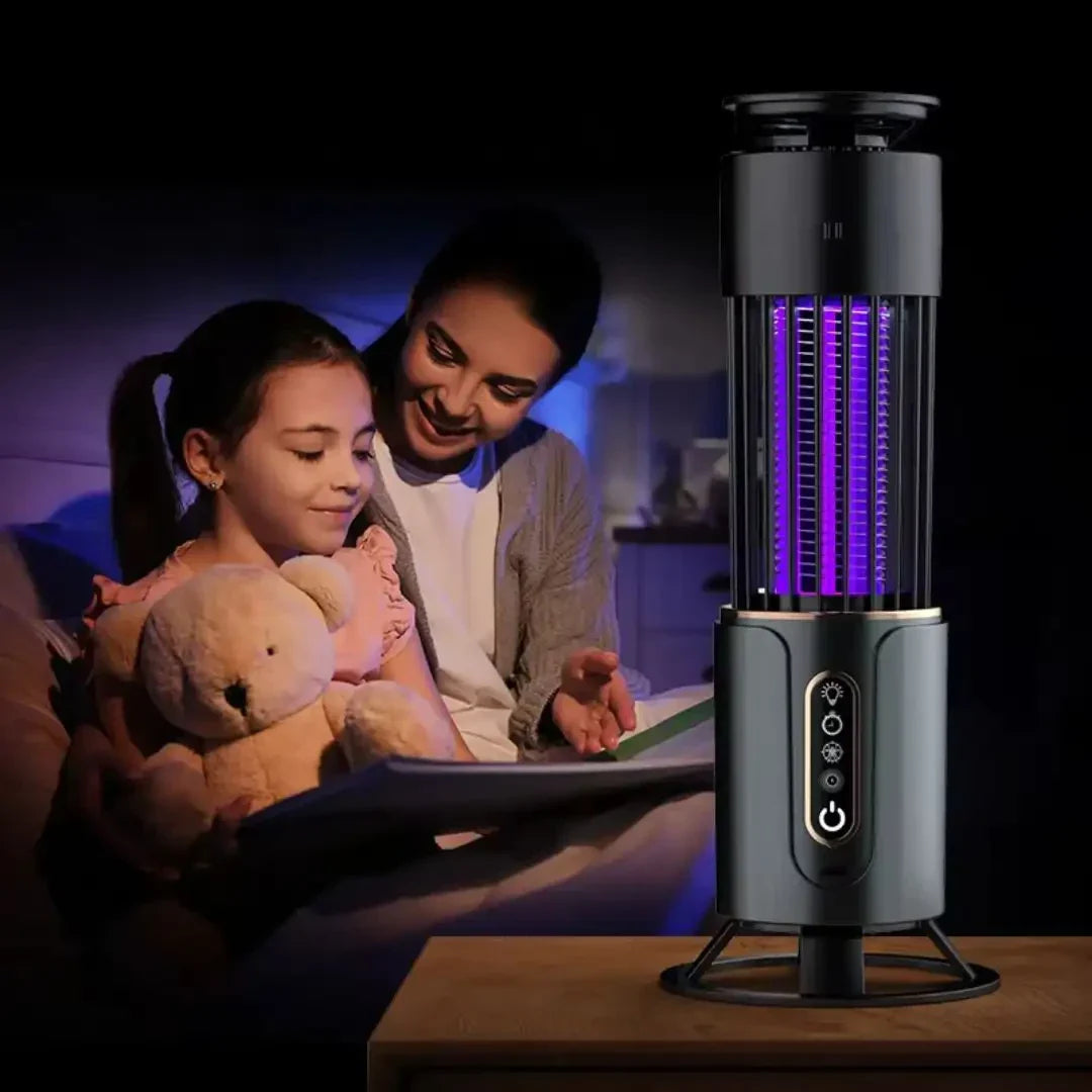 Lampa anti tantari UV cu zapper electric lumina ambientala pentru interior si exterior USB