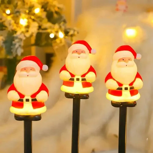 Set 5 Lampi Solare LED Mos Craciun pentru Gradina, 37 cm