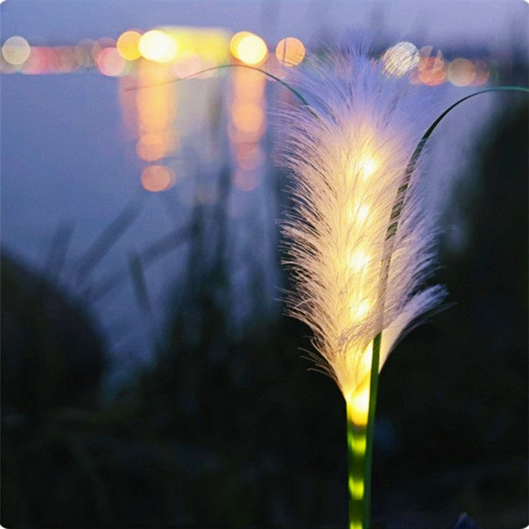 Set 2 Lampi Solare Decorative tip Iarba Pampas cu LED 70cm, lumina calda, IP66