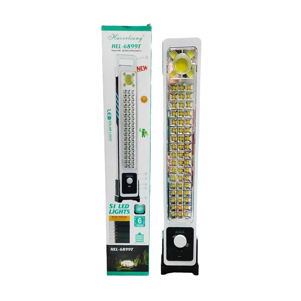 Lampa reincarcabila cu 51 LED-uri, 45W, 6 pozitii de lumina