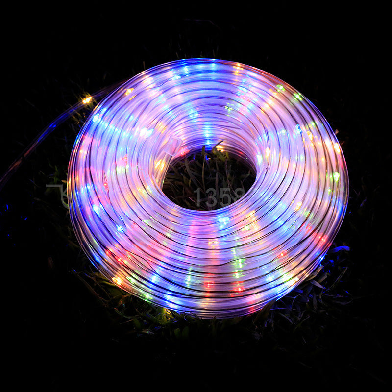 Ghirlanda luminoasa solara tip furtun cu LED, 12 sau 22 metri