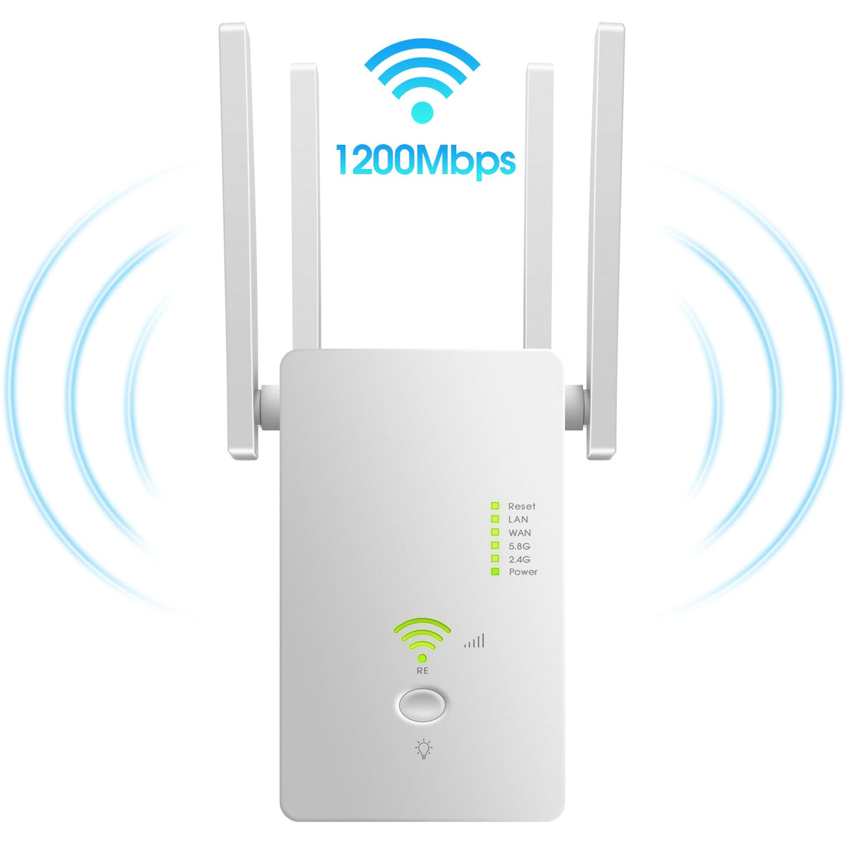 Amplificator retea, Router, WiFi Repeater, Booster, Extender, Dual Band, Gigabit, 1200MB