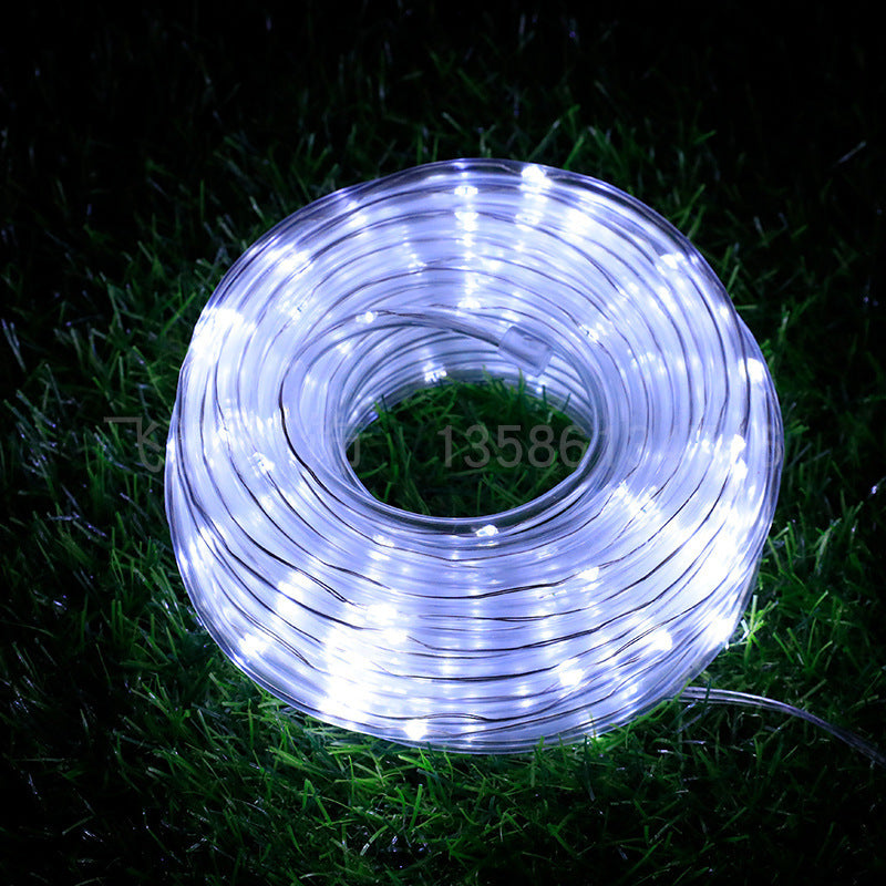 Ghirlanda luminoasa solara tip furtun cu LED, 12 sau 22 metri