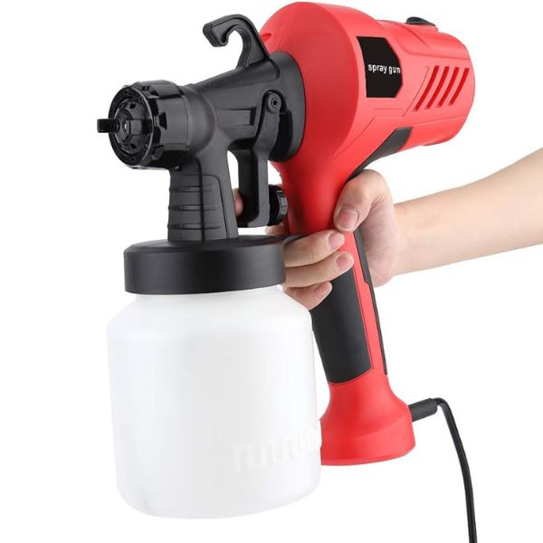 Pistol Electric de vopsea cu 1 acumulator de 48v, 1000ml - 3 moduri de pulverizare, ideal pentru tavane, pereti si garduri, albastru