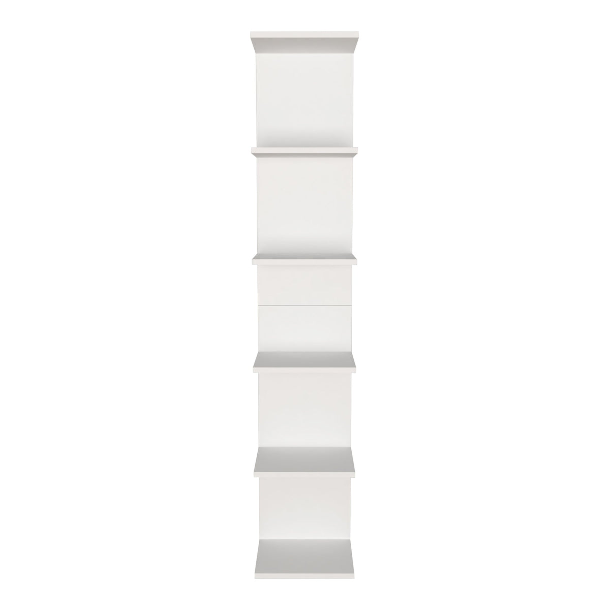 Bibliotecă de perete, 5 rafturi, design modern și compact, 180x34.6x31.5 cm