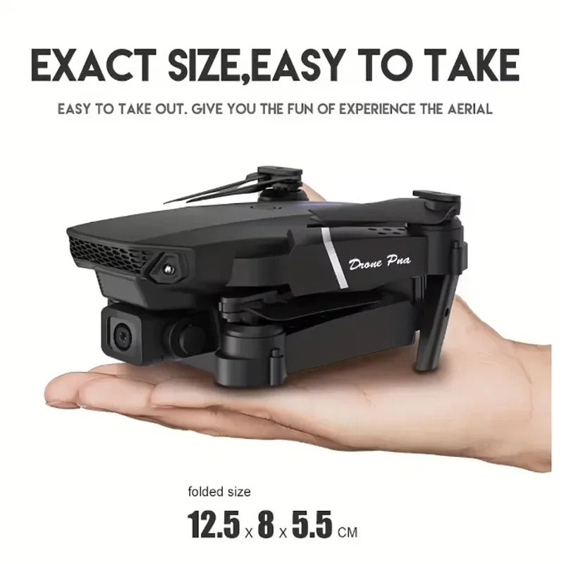 Drona inteligenta E88 Pro cu camere 4K, control wireless si gestual, pliere rapida, geanta inclusa