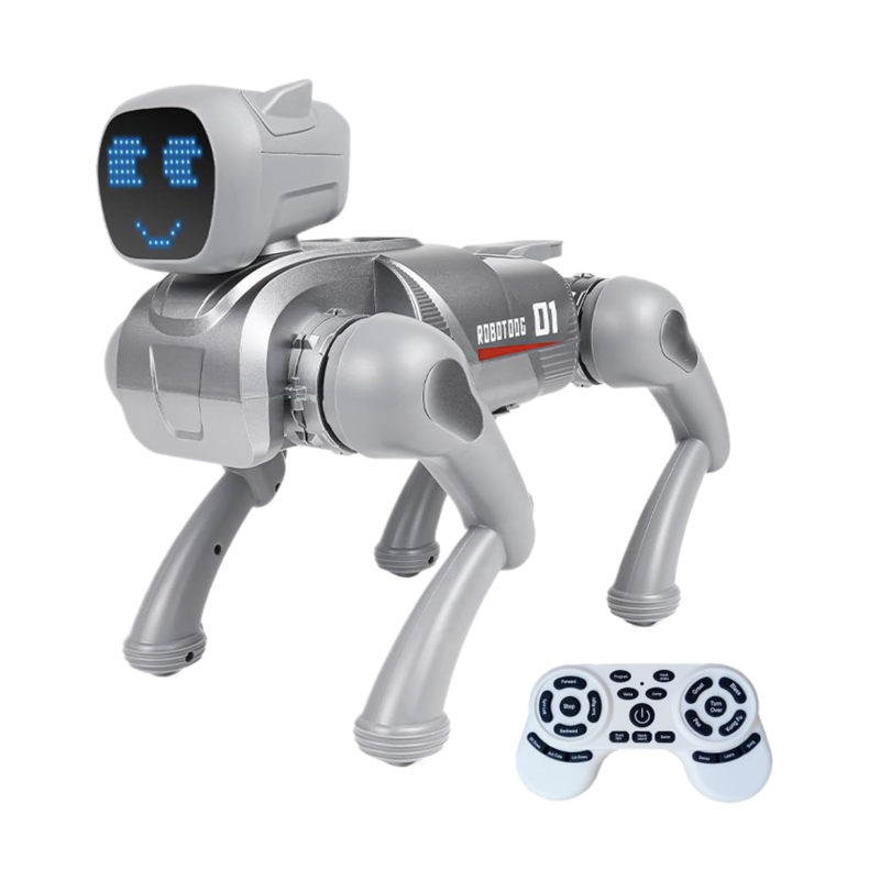 Catel robot inteligent, control telecomanda, aplicatie mobila, comenzi vocale, functii interactive, dans,