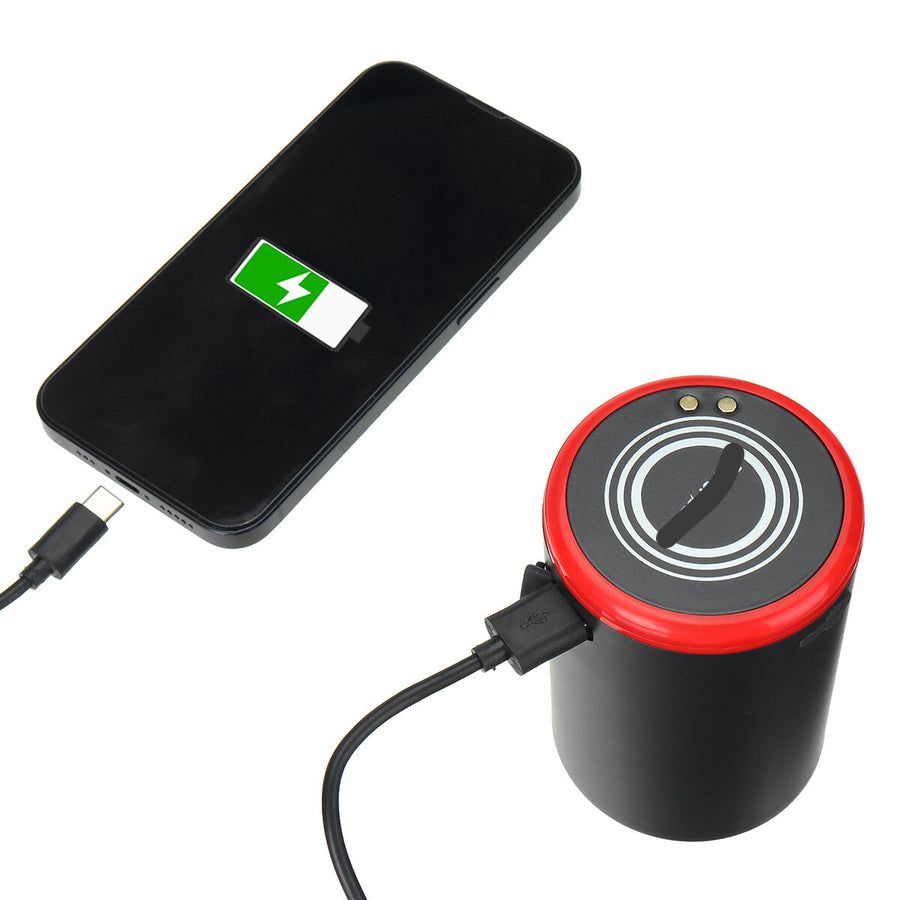 Kit multifunctional auto 4 in 1, compresor aer, aspirator, spalator auto si incarcator wireless