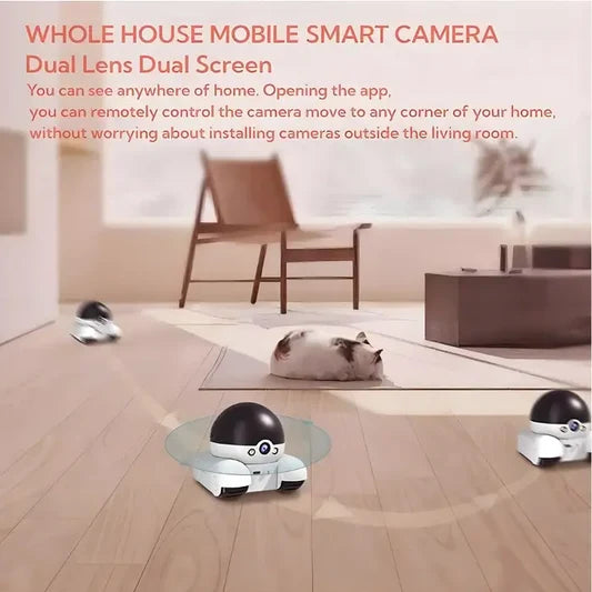 Camera Video pentru Animale de Companie 4G Dual Lens 1080p Control Aplicatie 5200mAh - imagine principala