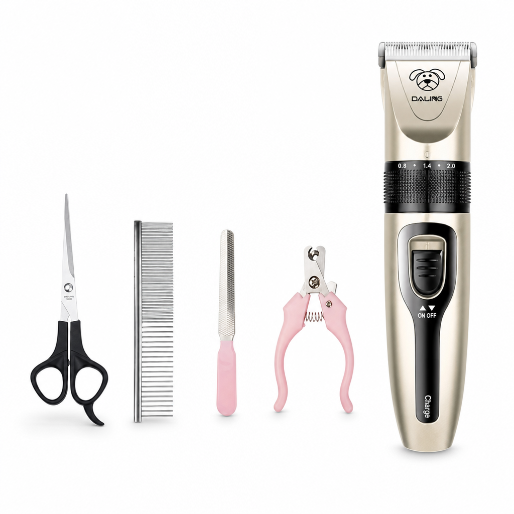 Masina de Tuns Animale Profesionala Fara Fir Reincarcabila USB 5 in 1 - detaliu produs
