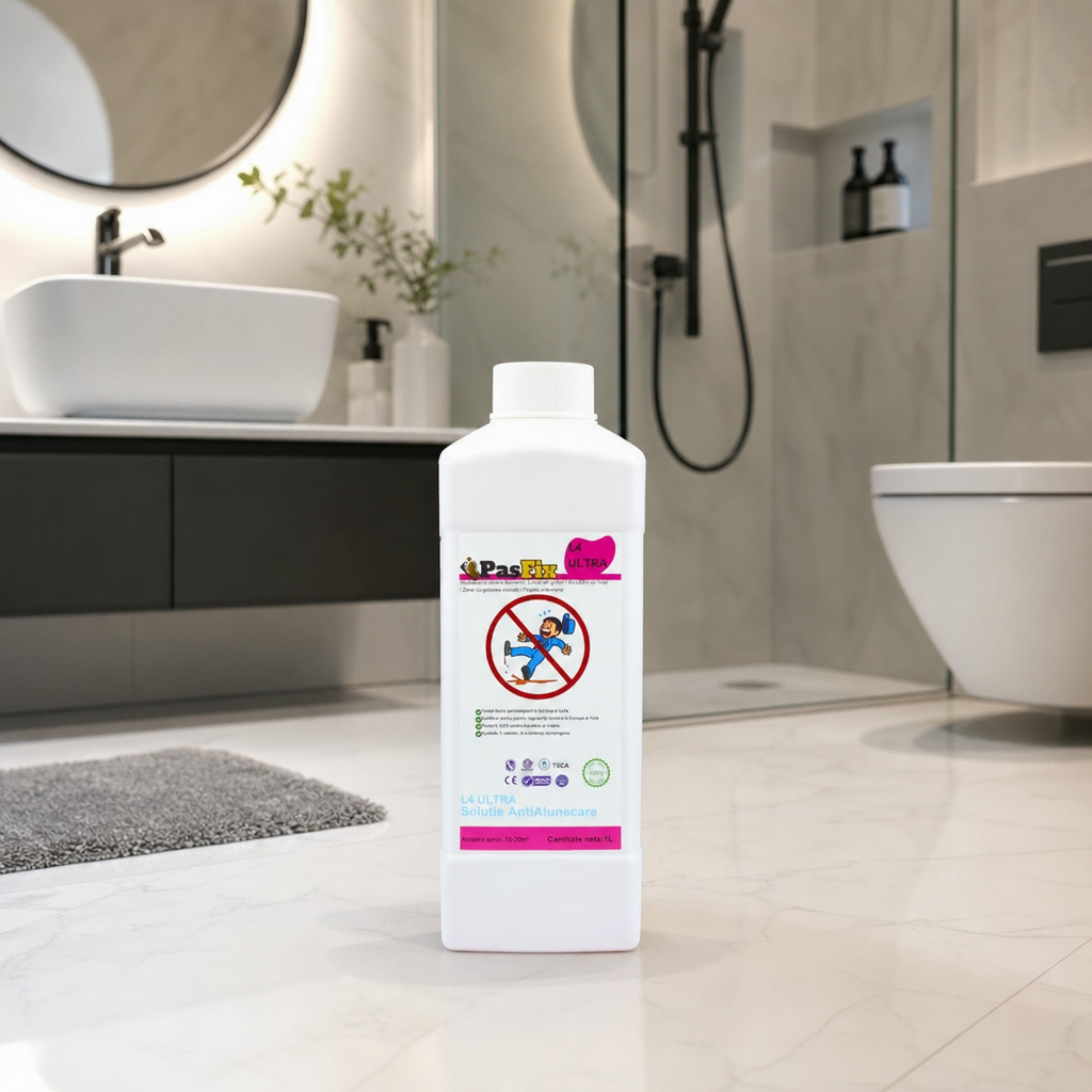 PasFix L4 ULTRA Solutie Antialunecare 1L Protectie Profesionala Podea Lucioasa - in context de utilizare