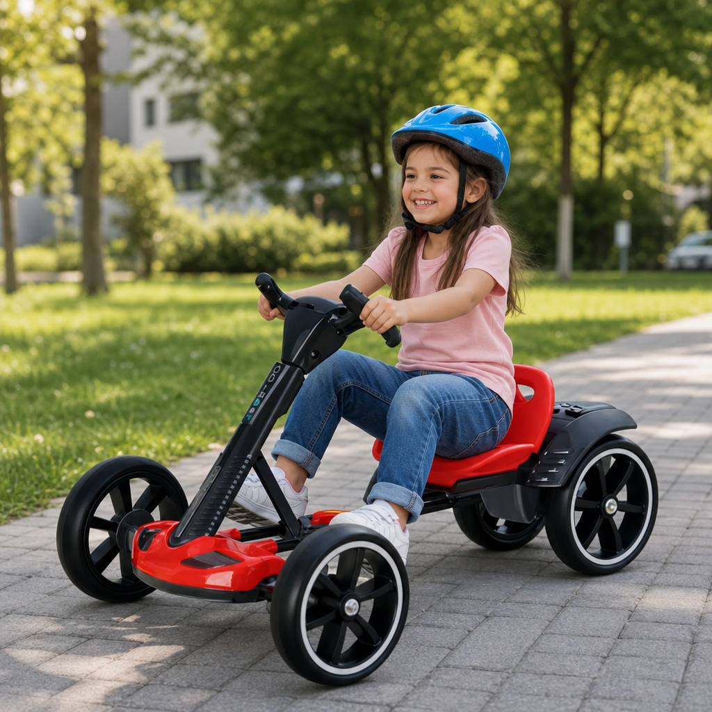 Kart Electric de Drift Pliabil 12V 1 Motor Bluetooth Integrat Copii 3+ Ani - in context de utilizare