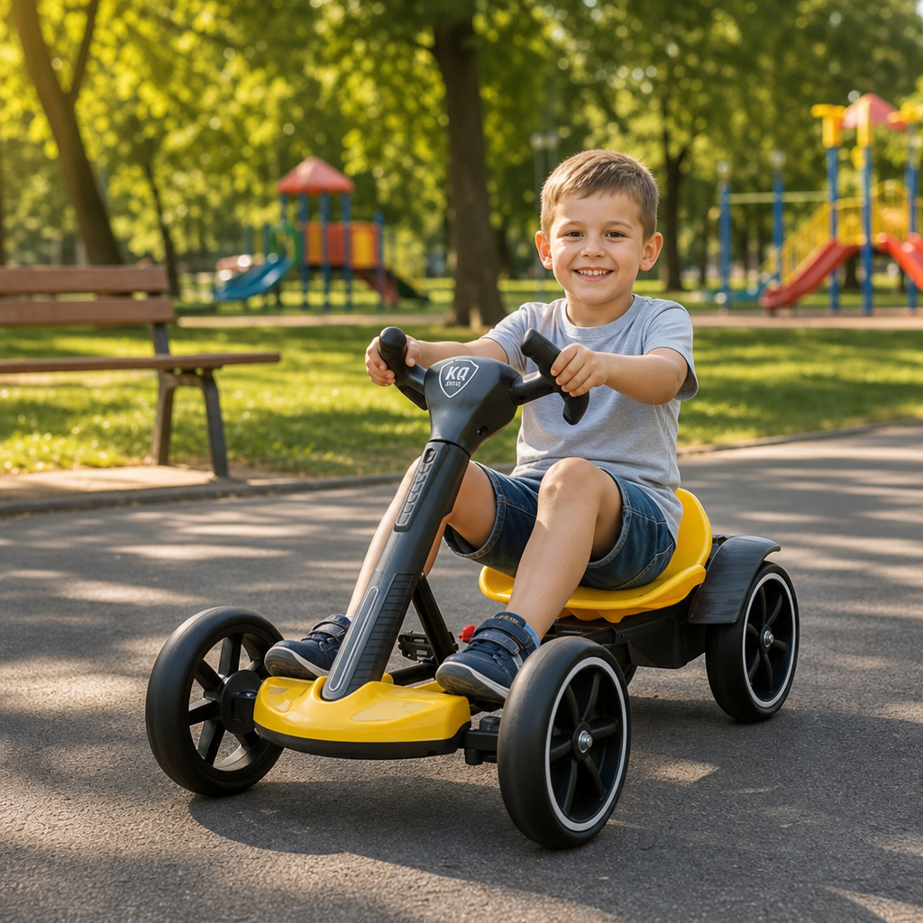 Kart Electric de Drift Pliabil 12V 1 Motor Bluetooth Integrat Copii 3+ Ani - in context de utilizare