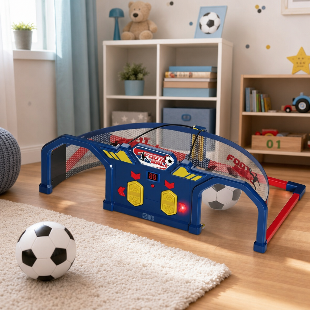 Joc Interactiv Poarta De Fotbal Pentru Copii 80x42cm 2 Moduri Scor Electronic Lumini Sunete - in context de utilizare