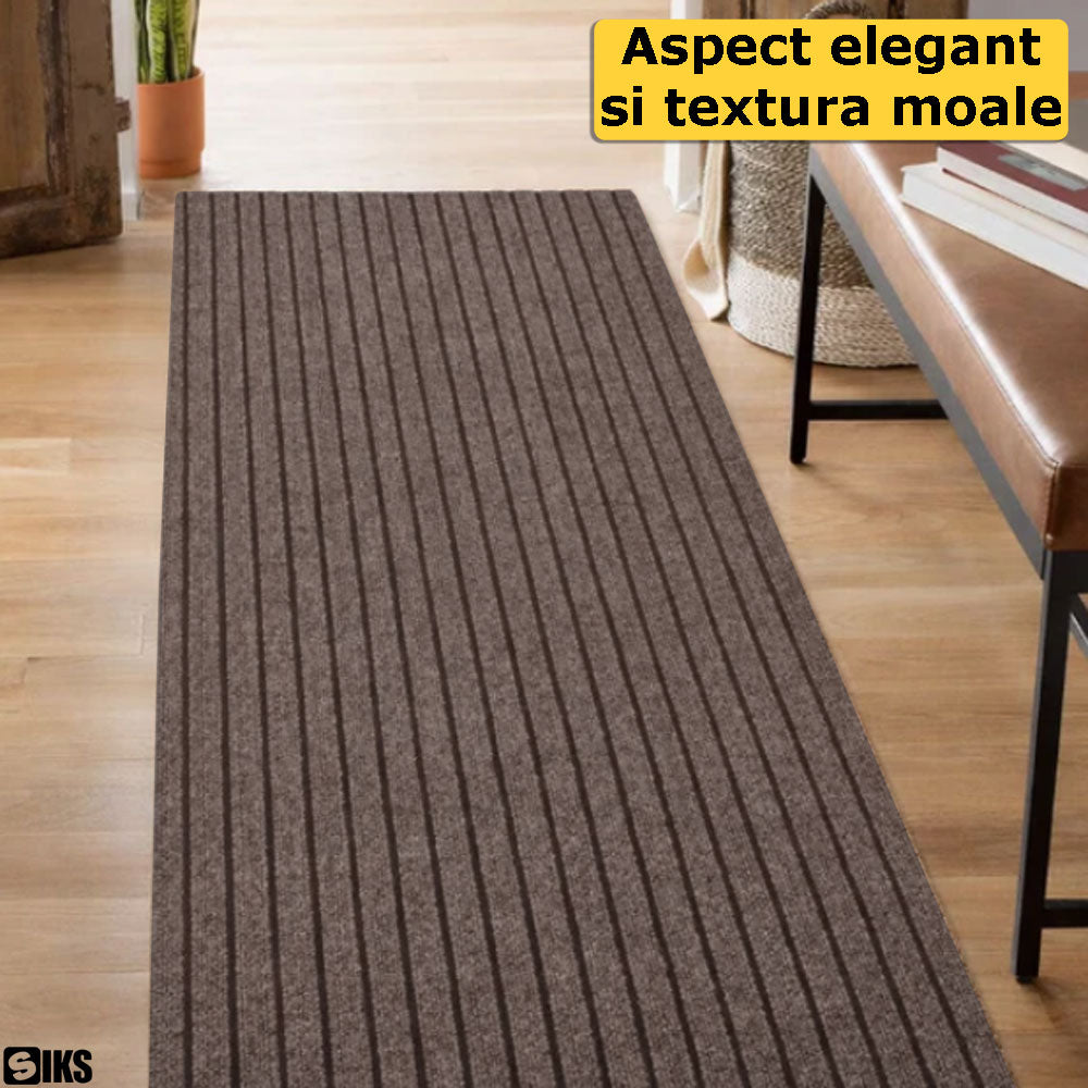 Rola Mocheta Autoadeziva, 40x300 cm, Material Absorbant, Montaj Rapid Fara Adeziv, Reduce Zgomotul si Protejeaza Pardoseala