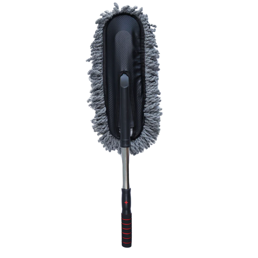 Perie Curatare Praf 40cm Maner Telescopic Cap Interschimbabil Microfibra - imagine principala