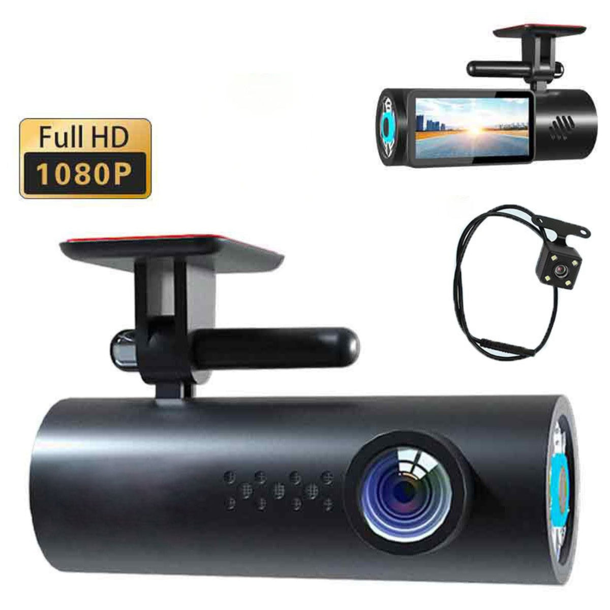 Camera auto DVR HD cu WiFi si conectare la telefon, vedere nocturna si inregistrare in bucla