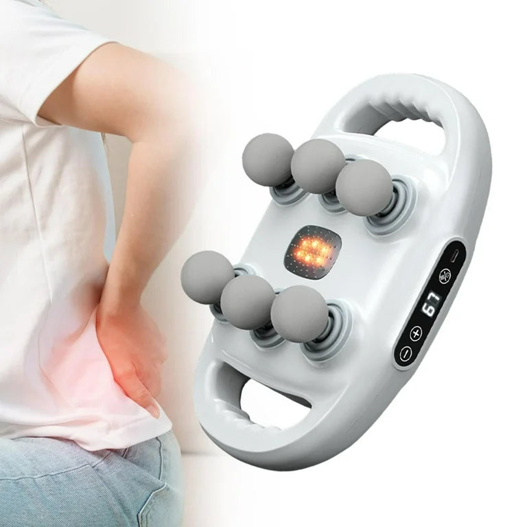 Aparat de Masaj Profesional cu 6 Capete – 9 Trepte de Intensitate, 9 Moduri, Ecran LED Touch, Masaj Profund