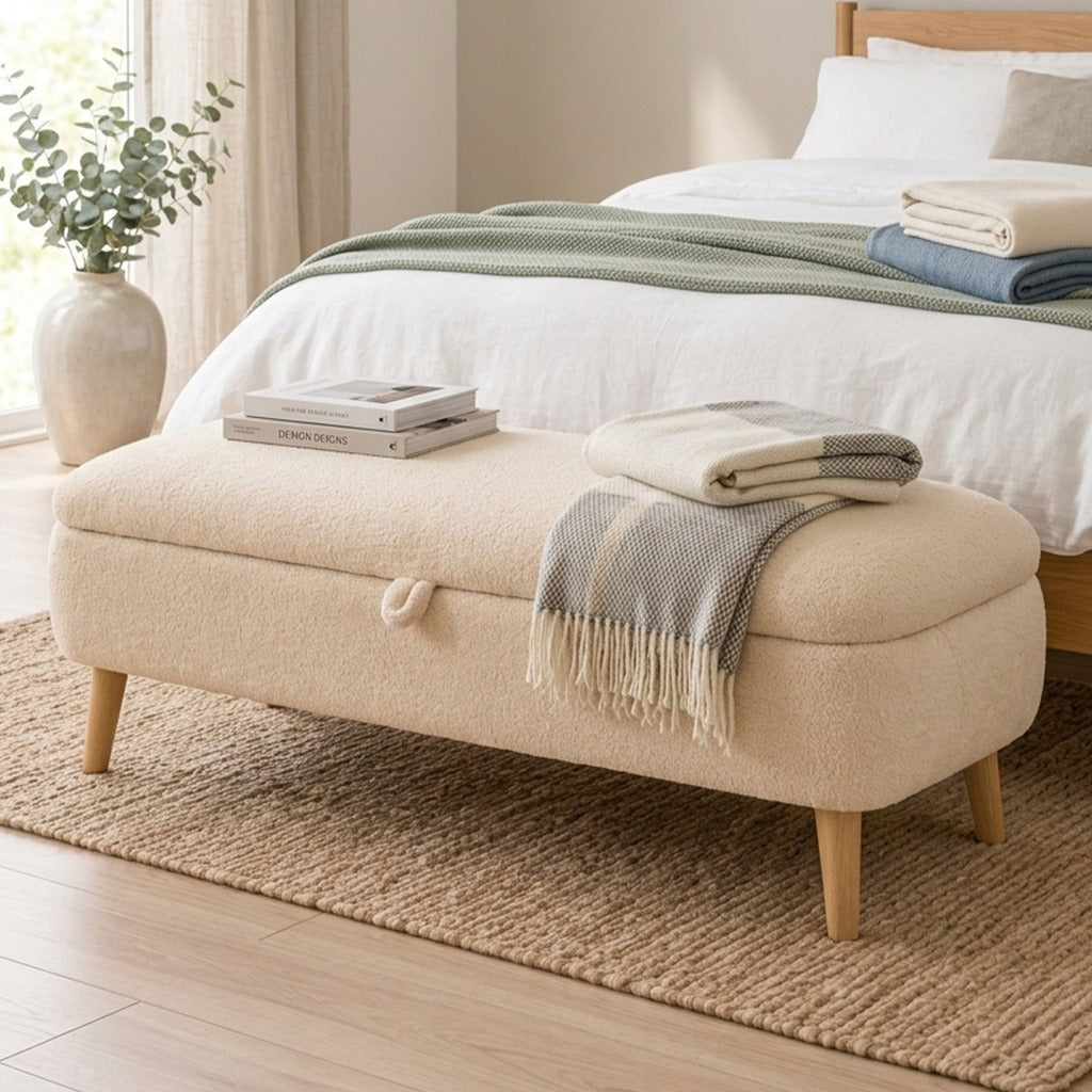 RENA OTTOMAN STORAGE BENCH (WITH STORAGE) - detaliu produs
