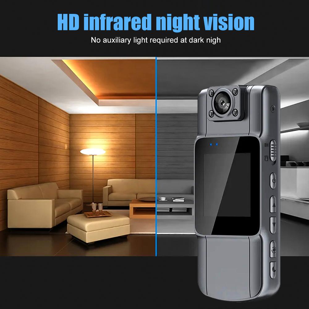 Camera corporala Cam HD cu lentila rotativa,WiFi, Vedere Nocturna IR si Autonomie 7 Ore