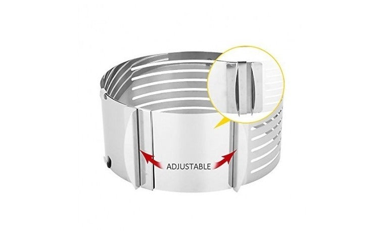 Inel feliator blat de tort ajustabil Cake Ring 8 cm, 26-28cm