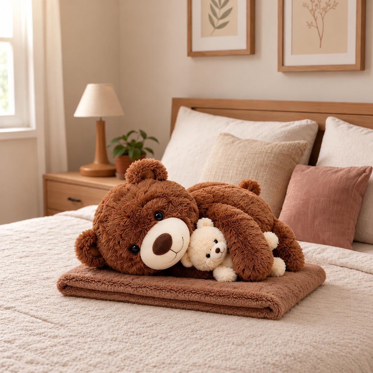 Animalut de Plus 2-in-1 cu Paturica Ascunsa 100x200 cm 5 Modele