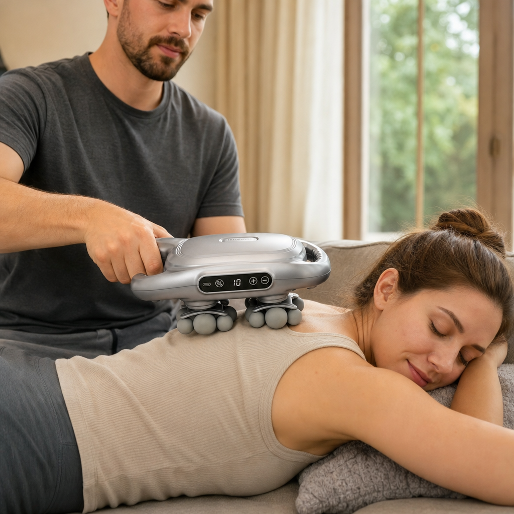 Aparat de Masaj Anticelulitic si Relaxare Musculara 18 Capete 9 Moduri 9 Niveluri - detaliu produs