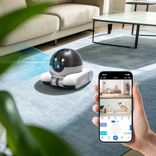 Camera Video pentru Animale de Companie 4G Dual Lens 1080p Control Aplicatie 5200mAh - detaliu produs