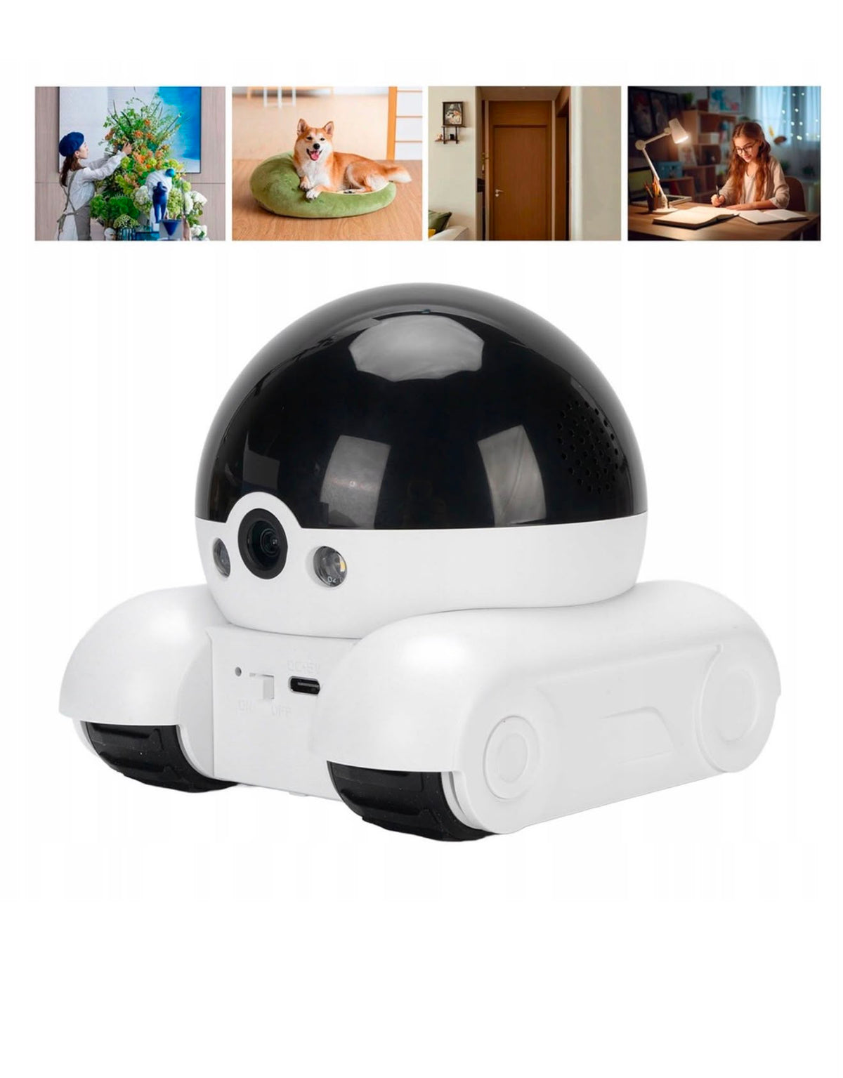 Camera Video pentru Animale de Companie 4G Dual Lens 1080p Control Aplicatie 5200mAh - detaliu produs