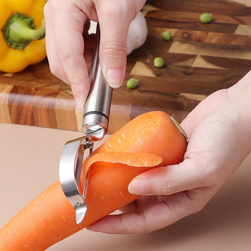 Taietor inox pentru legume si fructe otel inoxidabil, design ergonomic