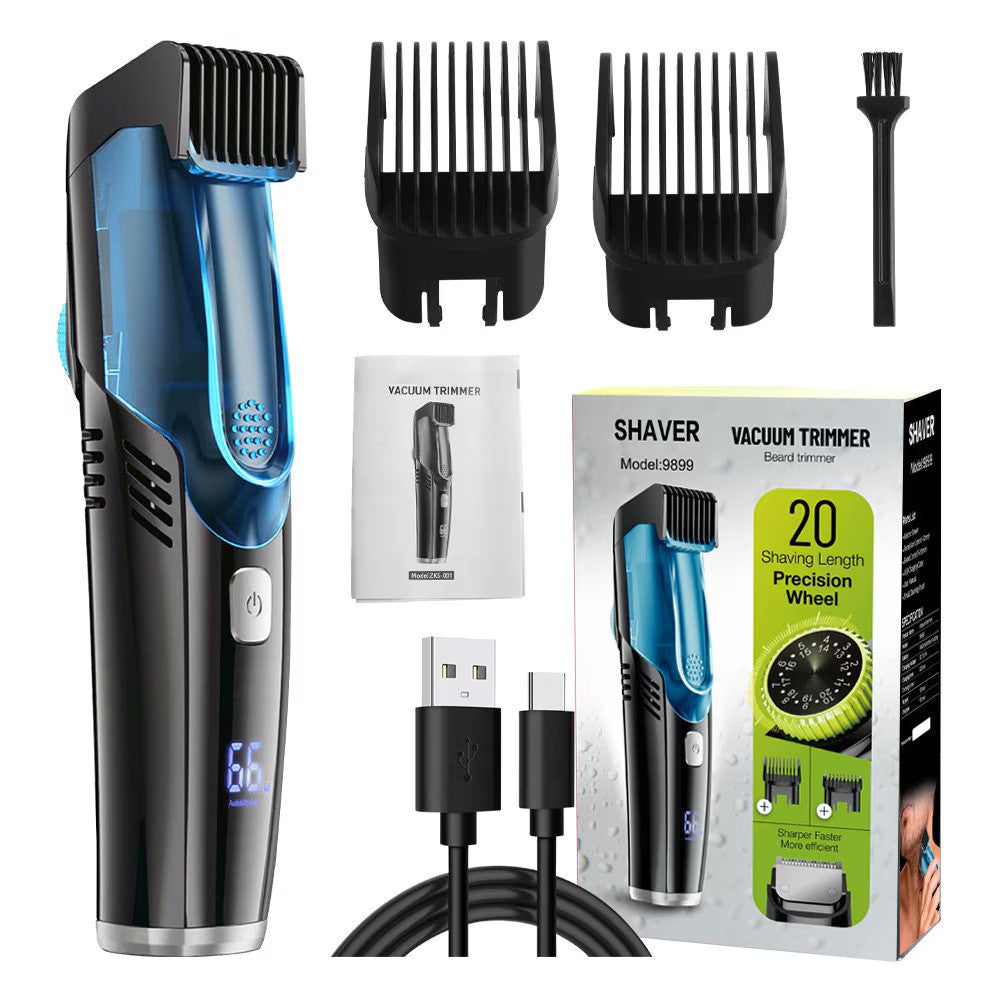 Masina de tuns si aparat de ras cu sistem vacuum, rezistent la apa IPX6, 20 setări, afisaj LCD, autonomie 90 min