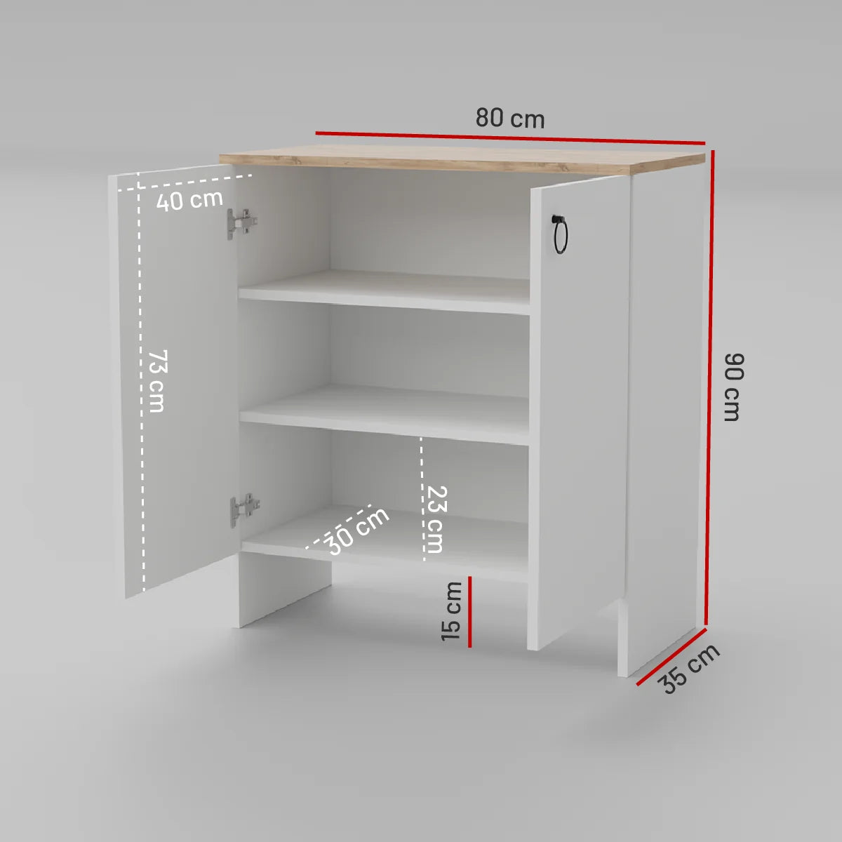 Comoda Depozitare Mobilier Alb Dulap Multiplu Organizare Casa - detaliu produs