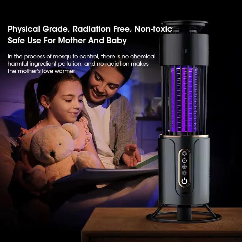 Lampa anti tantari UV cu zapper electric lumina ambientala pentru interior si exterior USB