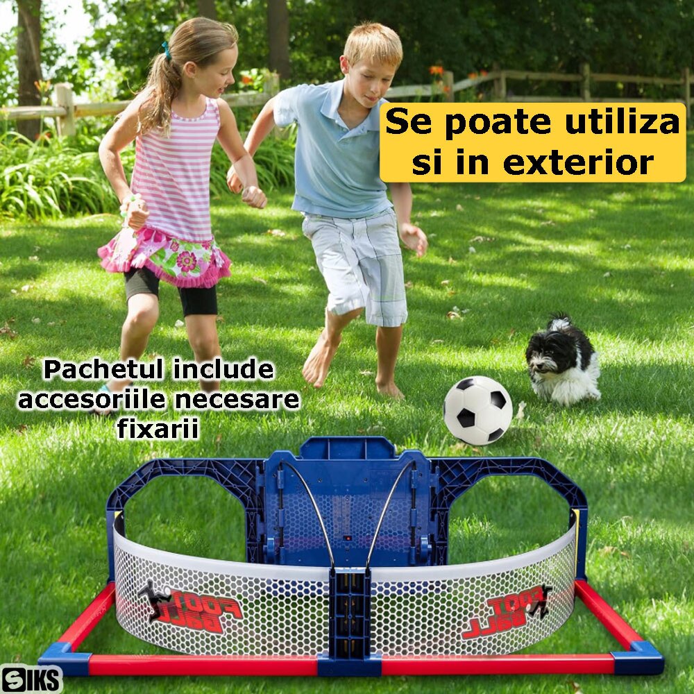Joc Interactiv Poarta De Fotbal Pentru Copii 80x42cm 2 Moduri Scor Electronic Lumini Sunete - detaliu produs