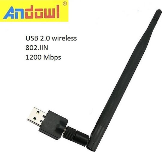 Adaptor Retea USB cu Conexiune Wireless Wi-Fi 300Mbps Dual Band - detaliu produs