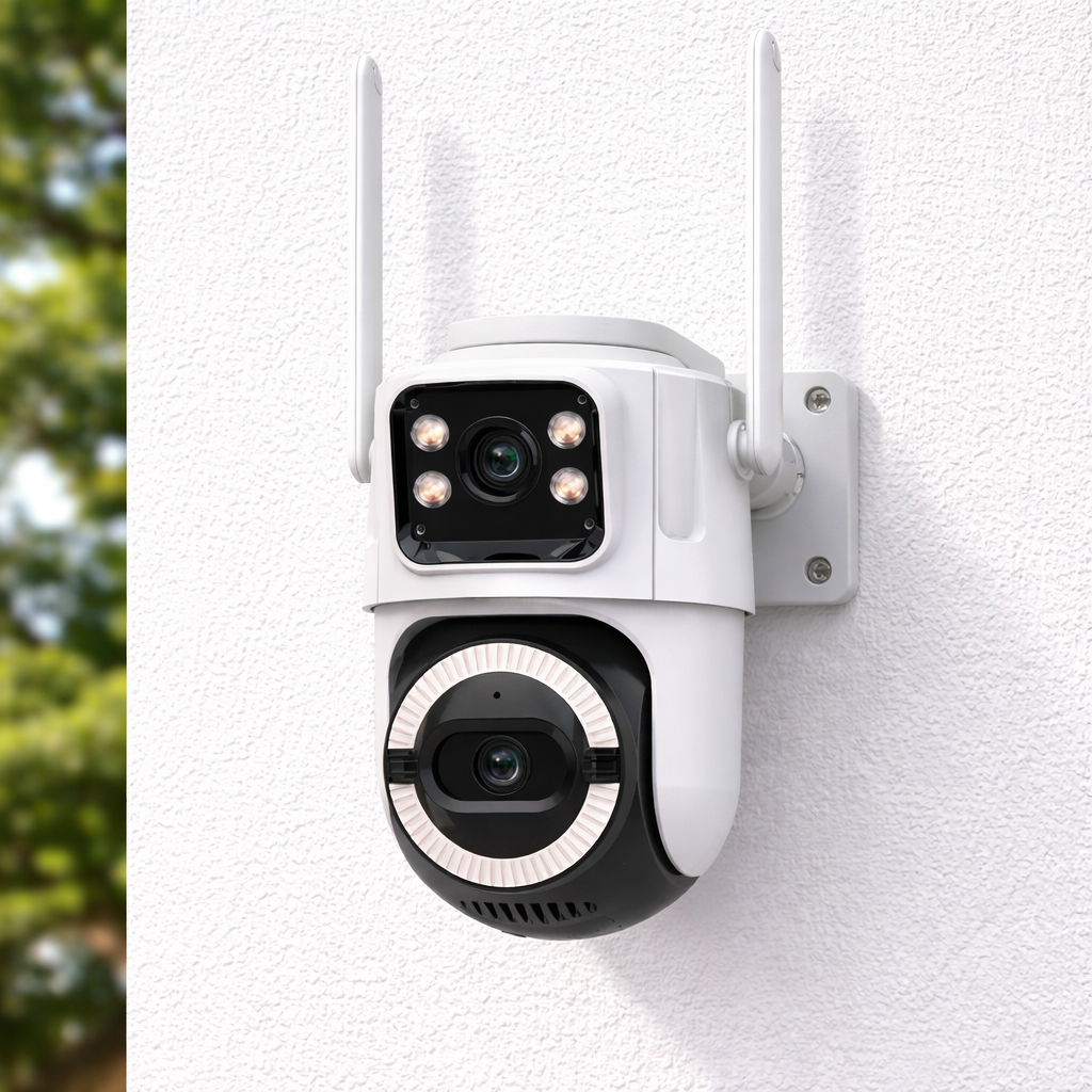 Camera supraveghere WiFi dual-lens 6MP cu vedere panoramica 360°