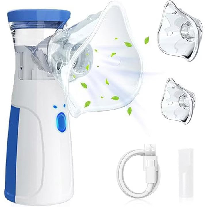 Nebulizator Portabil Ultrasonic | Aparat Aerosoli Tehnologie Mesh Cu Accesorii Si Oprire Automata - detaliu produs