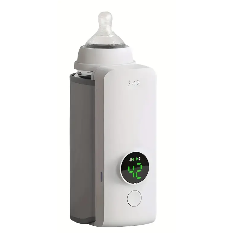 Incalzitor portabil pentru biberoane cu baterie 6000mAh reglaj temperatura 37-55°C incarcare USB
