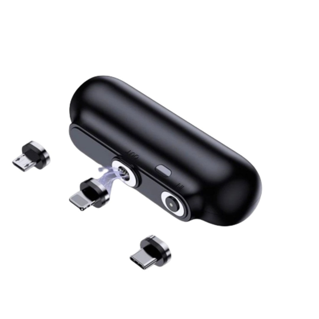 Baterie externa magnetica 3 in 1 5000 mAh Negru