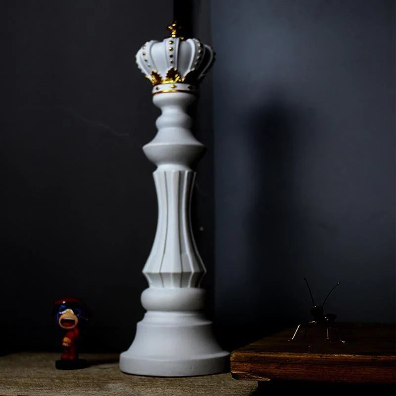 Statuete Sah Premium, Ornamente Regi, Dame, Calareti, Sculpturi Rasina, Decor Casa
