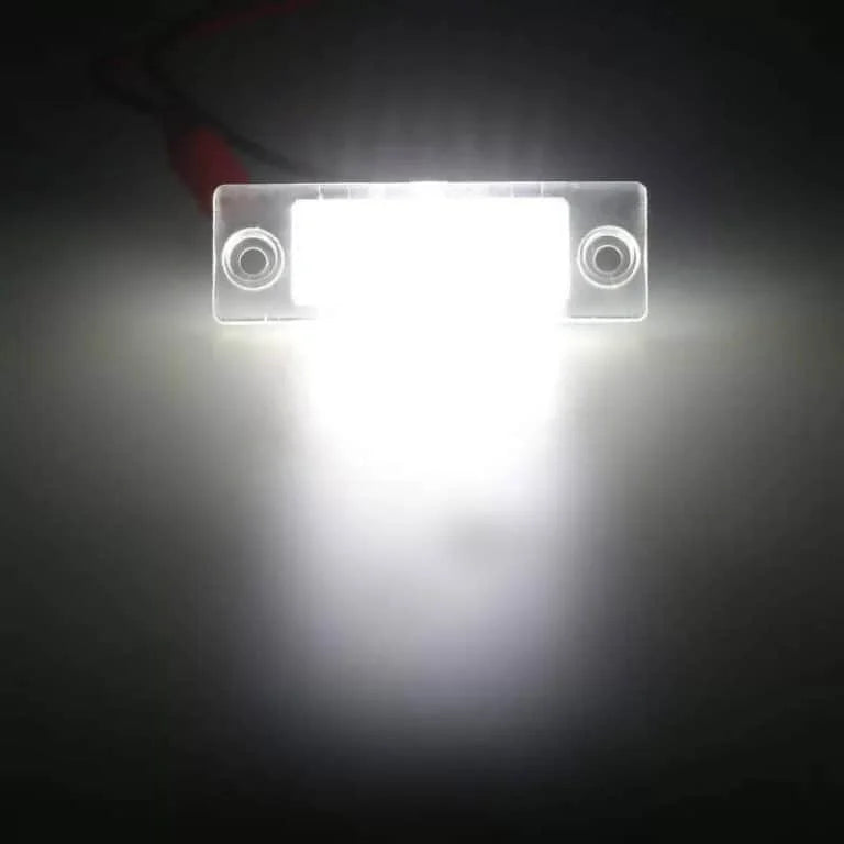 Set 2 lampi LED numar VW, 18 SMD, 6500K, Plug & Play, fara eroare, cod 0027