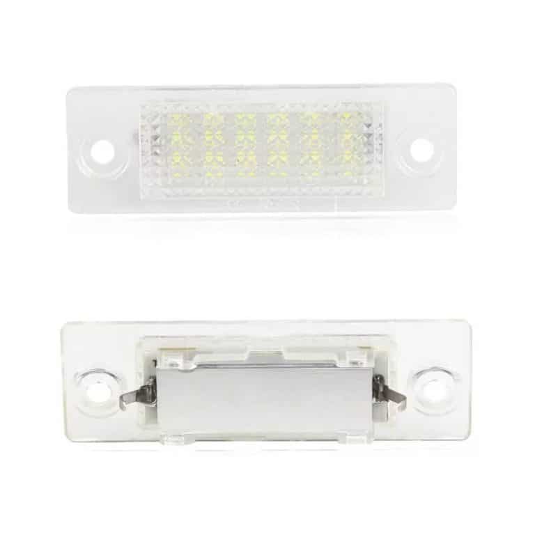 Set 2 lampi LED numar VW, 18 SMD, 6500K, Plug & Play, fara eroare, cod 0027