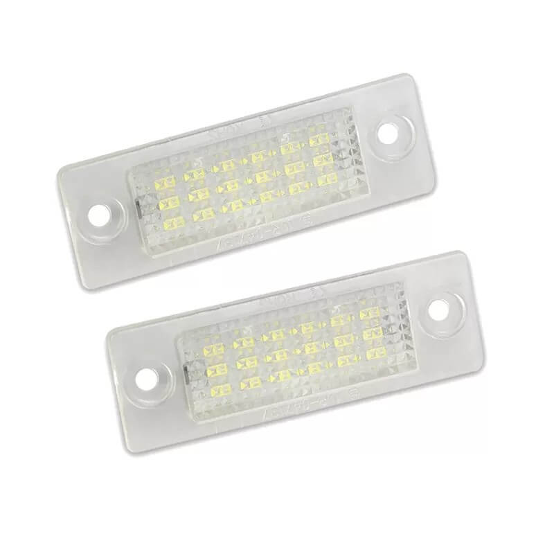 Set 2 lampi LED numar VW, 18 SMD, 6500K, Plug & Play, fara eroare, cod 0027