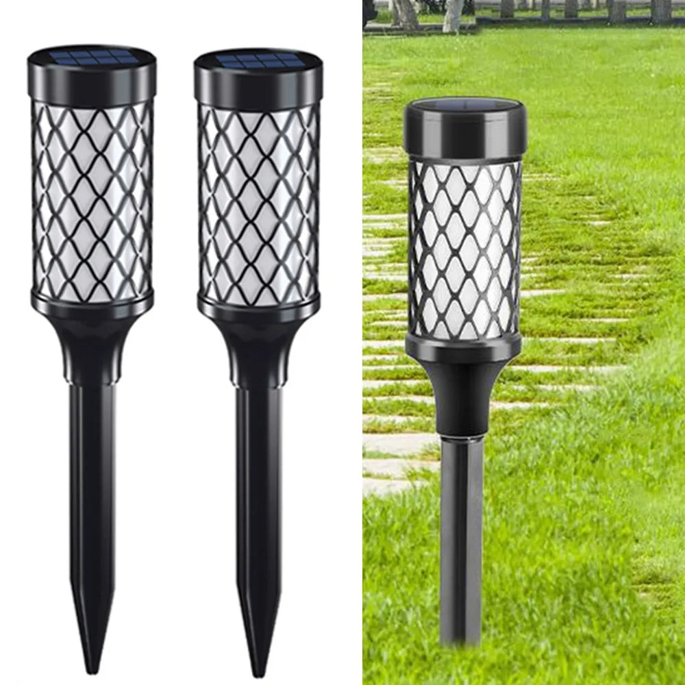 Set 4 Lampi solare LED pentru gradina, 10 LED SMD2835, iluminare automata, 38.5 cm