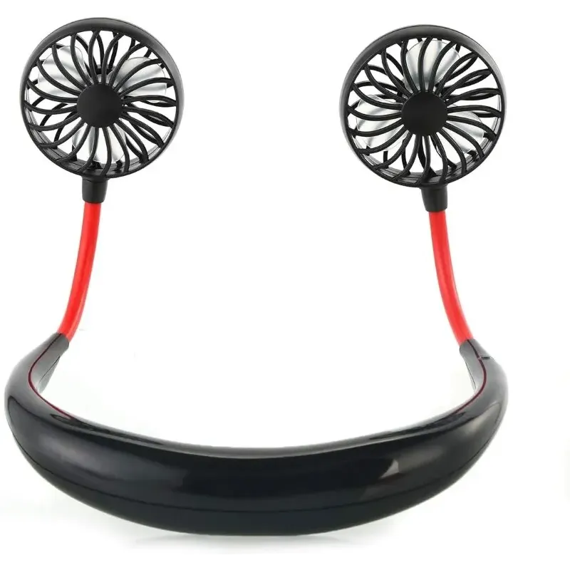 Mini ventilator pentru gat, 3 trepte de viteze, incarcare usb