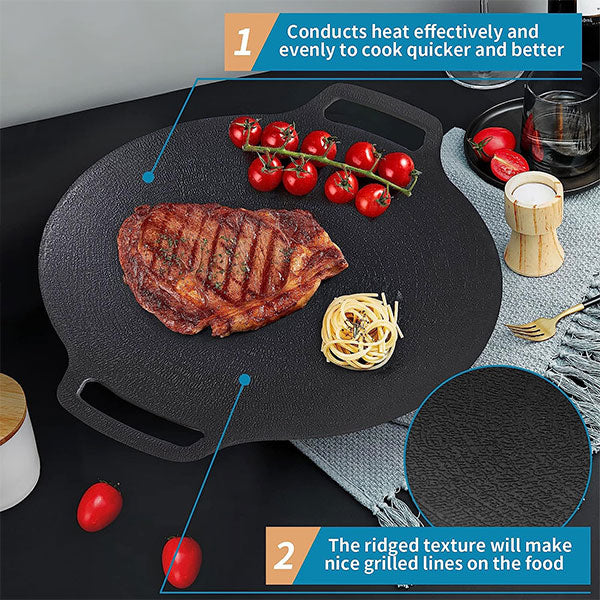 Plita rotunda coreeana pentru gratar 32 cm