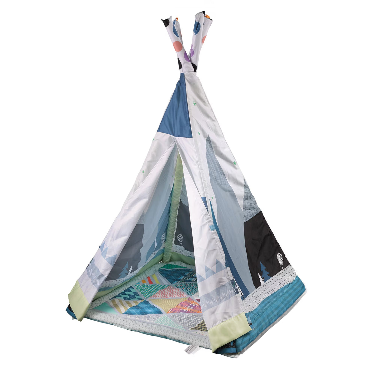 Centru de joacă complet cu cort, salteluță, pernuta, și 4 jucării – de la 6 luni la 5 ani, 82x1.26 cm
