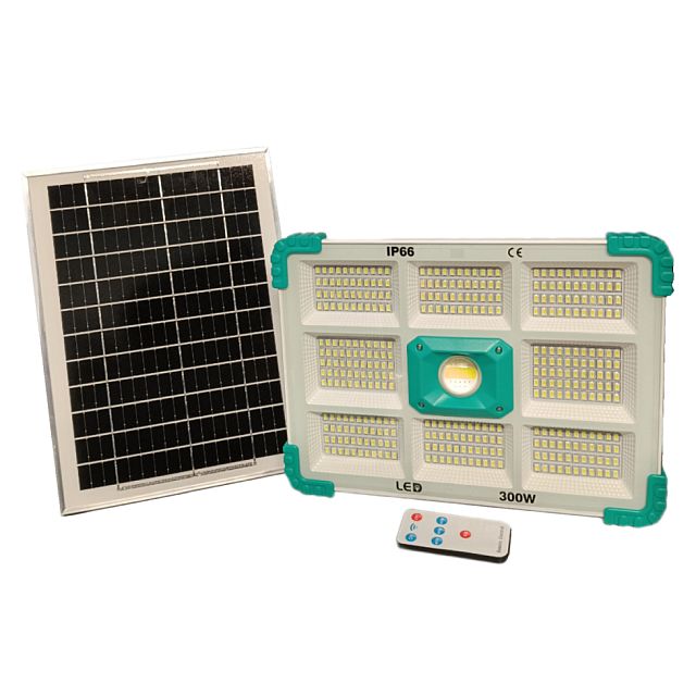 Proiector LED cu panou Solar 100W, 200W sau 300W